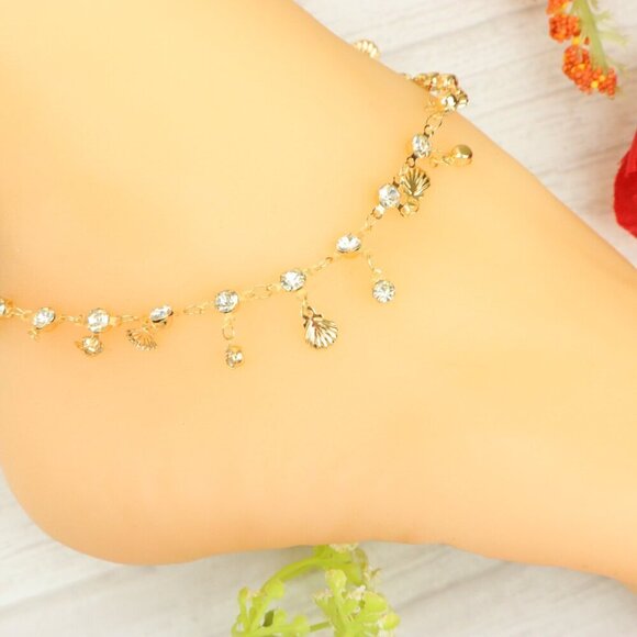 "Handmade Anklet – Elegant & Delicate Jewelry for Women | UNVRC1271 - Picture 2 of 10